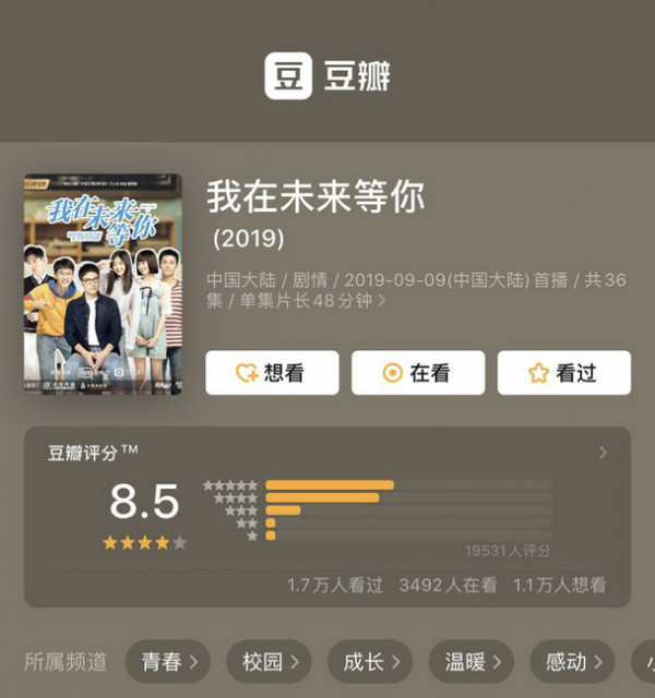 《我在未来等你》超高口碑逆袭或封年度神剧豆瓣8.5登顶国产电视剧榜首